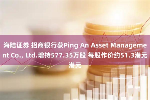 海陆证券 招商银行获Ping An Asset Management Co., Ltd.增持577.35万股 每股作价约51.3港元